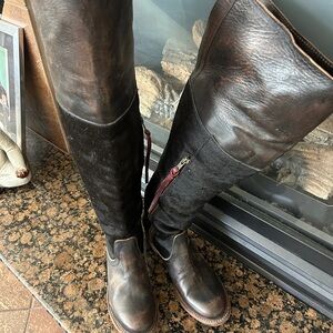 Freebird Brown Over the Knee Boots